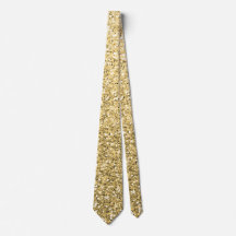 Guld Ombre Glitter Neck Tie
