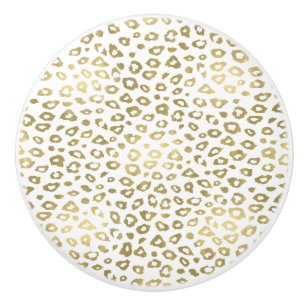 Guld Ombre Leopard Skriv ut Knopp
