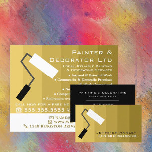 Guld Ombre & Paint Roller, Painter & Decorator Reklamblad
