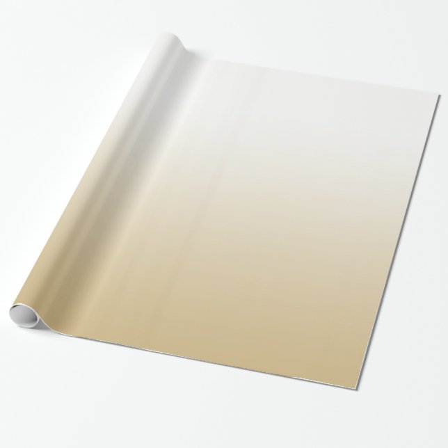 Guld- Ombre Presentpapper (Utrullad)