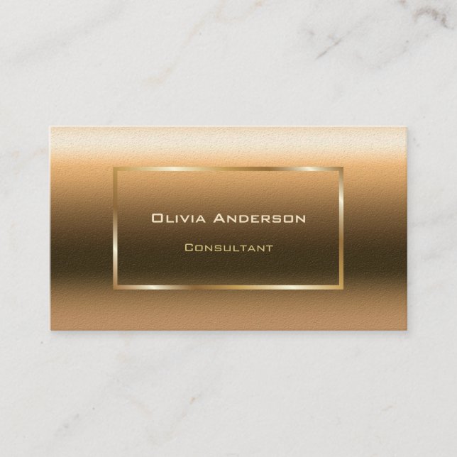 Guld Ombre Professional Visitkort (Framsida)