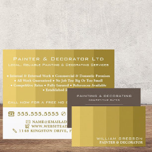 Guld Ombre Rand, Painter & Decorator Reklamblad