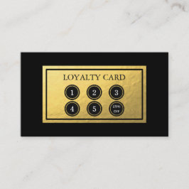 Guld omkullkastar lojalitetkortet lojalitetskort