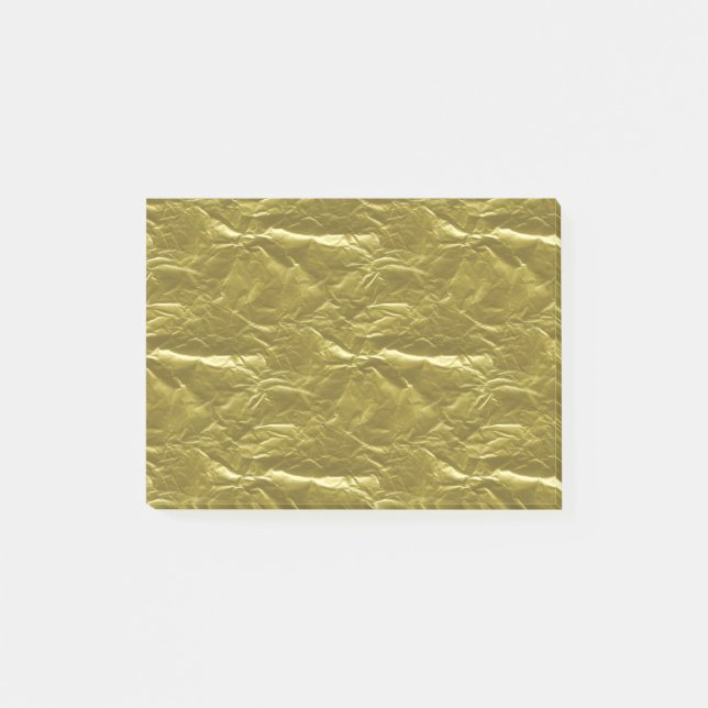 Guld omkullkastar post-it block (Framsida)