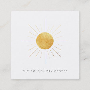 *~*guld omkullkastar solen, och den guld- fyrkantigt visitkort
