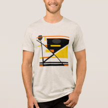 Guld Orange Black Contemporary Abstrakt design