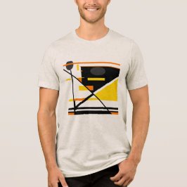 Guld Orange Black Contemporary Abstrakt design T Shirt