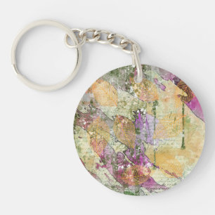 Guld Orange Fall Löv Löv om Vintage Decoupage