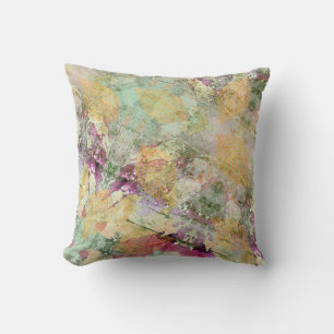 Guld Orange Fall Löv Löv om Vintage Decoupage Kudde