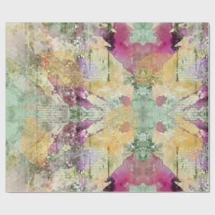 Guld Orange Fall Löv Löv om Vintage Decoupage Presentpapper