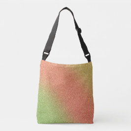 Guld-Orange-Grönt övertoning Glitter-brödtext för  Axelväska