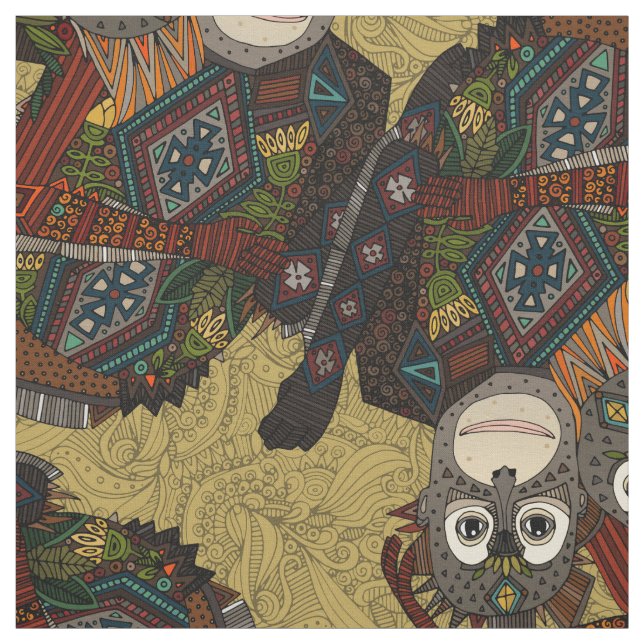 guld- orangutans tyg (Provkarta)