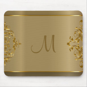 Guld- Orante för Monogram design Musmatta