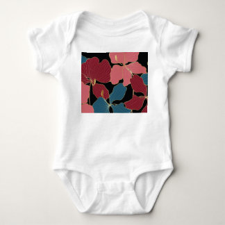Guld orchids, elegant blommigt konst. t shirt