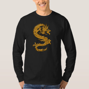 Guld- orientalisk drake 04 t-shirt