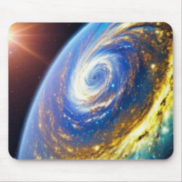 Guld orkanen på Planet Mousepad Musmatta