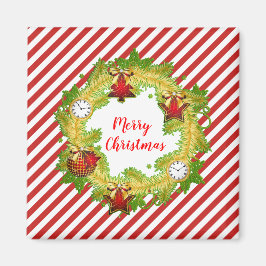 Guld Ornament Red Rand Magnet