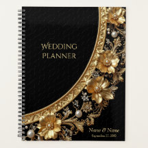 Guld Ornamentala Blommor Planner