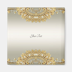 Guld Ornamenterad Magnet