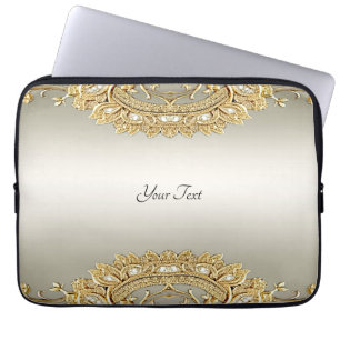 Guld Ornate Laptop sleeve