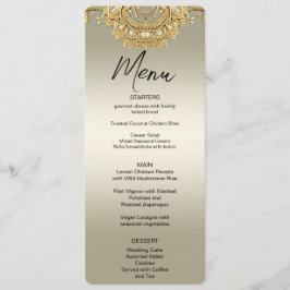 Guld Ornate Menu Meny