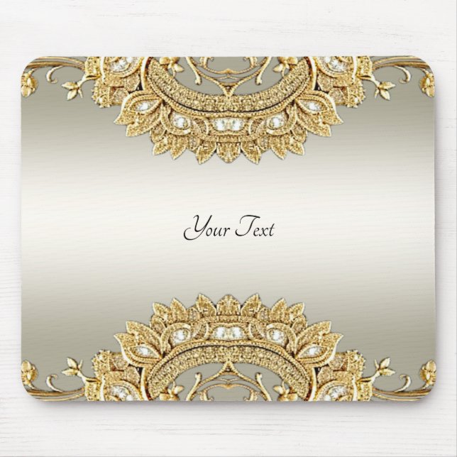 Guld Ornate Mousepad Musmatta (Framsidan)