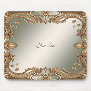 Guld Ornate Ram Mousepad Musmatta