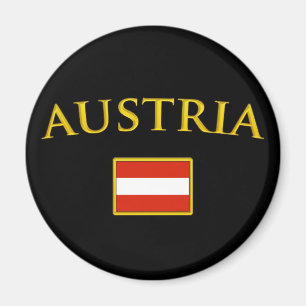 Guld- Österrike Magnet