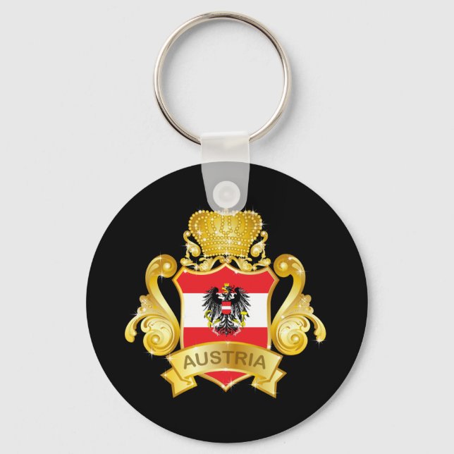 Guld Österrike Nyckelring (Framsida)