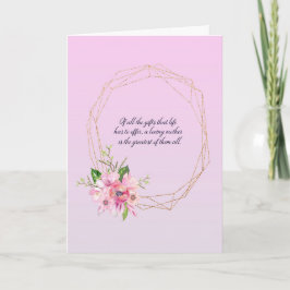 Guld Oval Ram Mors dag Kort