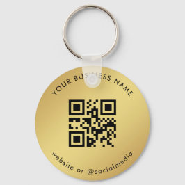 Guld övertoning din Anpassningsbar QR-kodsökning f Nyckelring