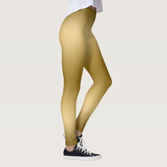Guld-övertoningsbakgrund Leggings (Höger)