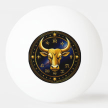 Guld Oxe Tjür Nedanför en Cirkulär Zodiak Hjul