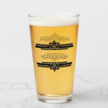 Guld på etiketten Black Art Deco