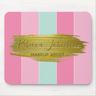 Guld Paint Stroke Colorful Rand - Mousepad Musmatta