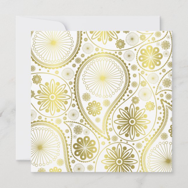 Guld paisley mönster (Framsida)