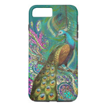 Guld Paisley Peacock & Feathers