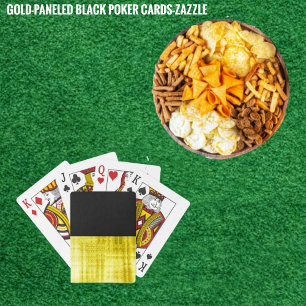Guld Paneled Black Casinokort