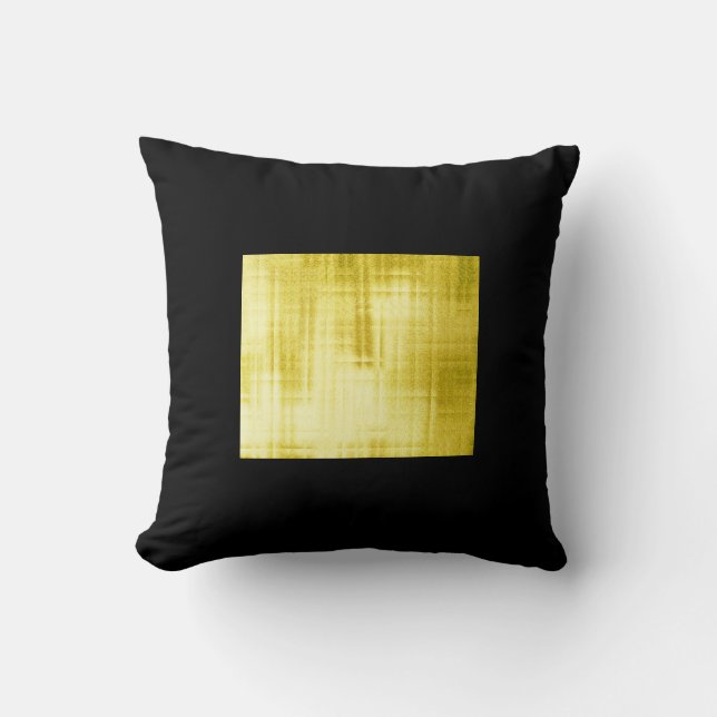 Guld-Paneled Black-II Kudde (Framsida)