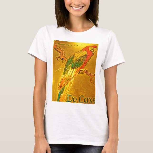 Guld- papegoja tee shirt (Framsida)