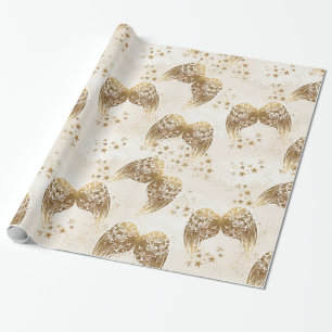 Guld- papper för sjal för ängelvingar- & presentpapper