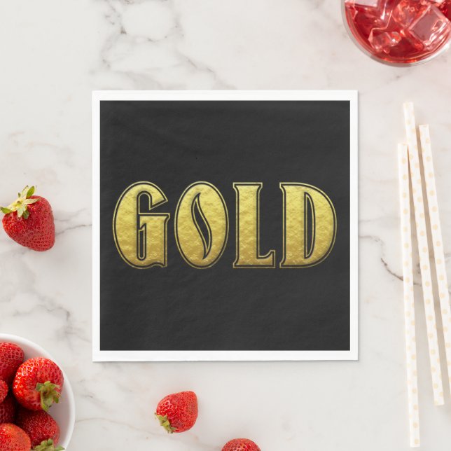 Guld Pappersservett (Insitu)