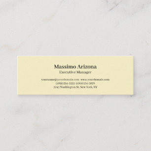 Guld Pärl Enkel Professionell Modern Minimalistisk Mini Visitkort