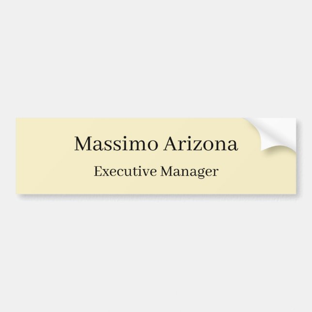 Guld Pärl Enkel Professionell Modern Minimlist Bildekal (Framsidan)