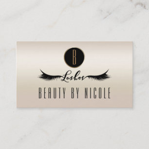 Guld Pärlglans Ögonfransar Kundlojalitetskort Lojalitetskort