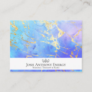 *~* Guld Pastel Nebula Galaxy Universe Aqua AP3 Bu Visitkort