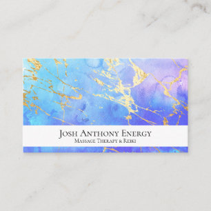*~* Guld Pastel Nebula Galaxy Universe Aqua AP3 Visitkort