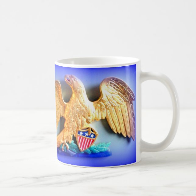 guld patriotiskt örnkaffe mugg (Höger)