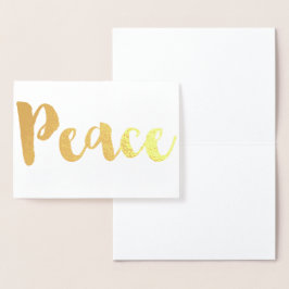 Guld Peace Folierat Kort