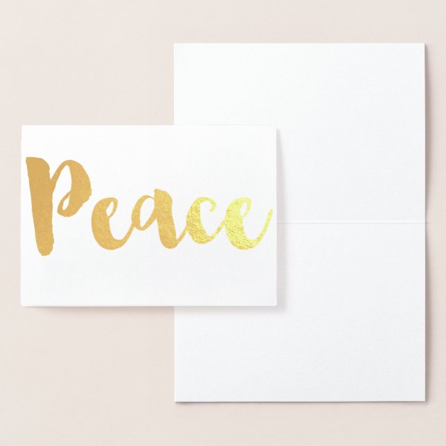 Guld Peace Folierat Kort (Display)